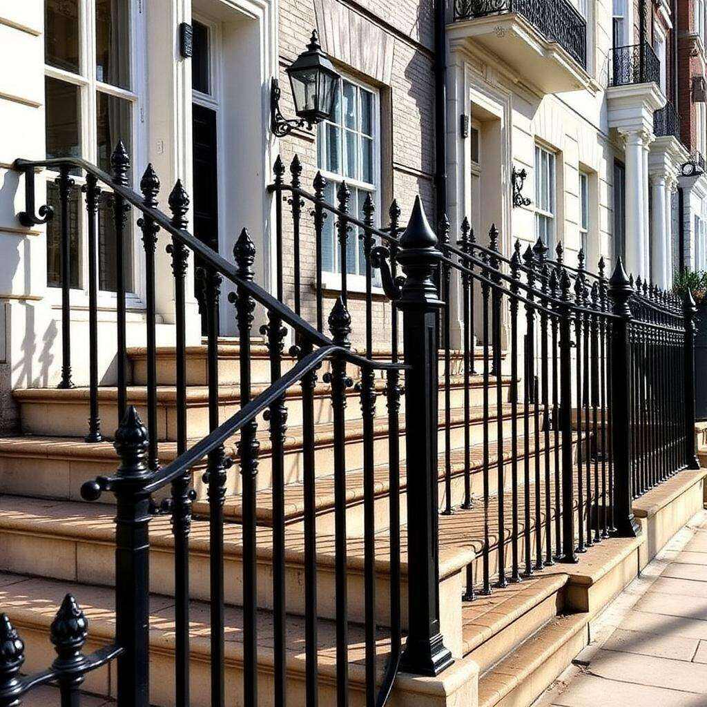 Cast iron railings